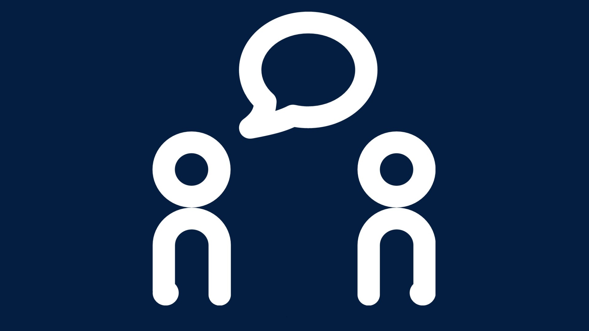 Strichzeichnung: Händchen halten