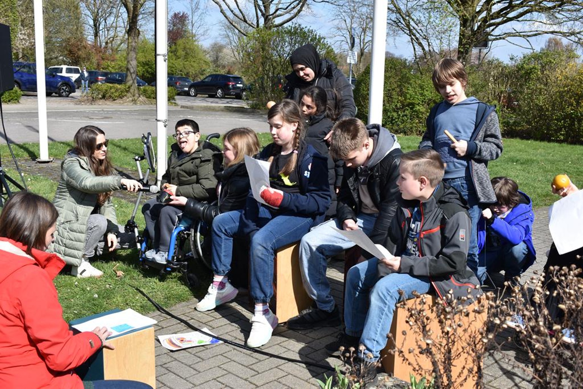 Auftritt einer Gruppe.